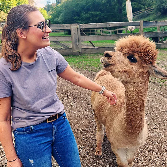 Romina mit Simba